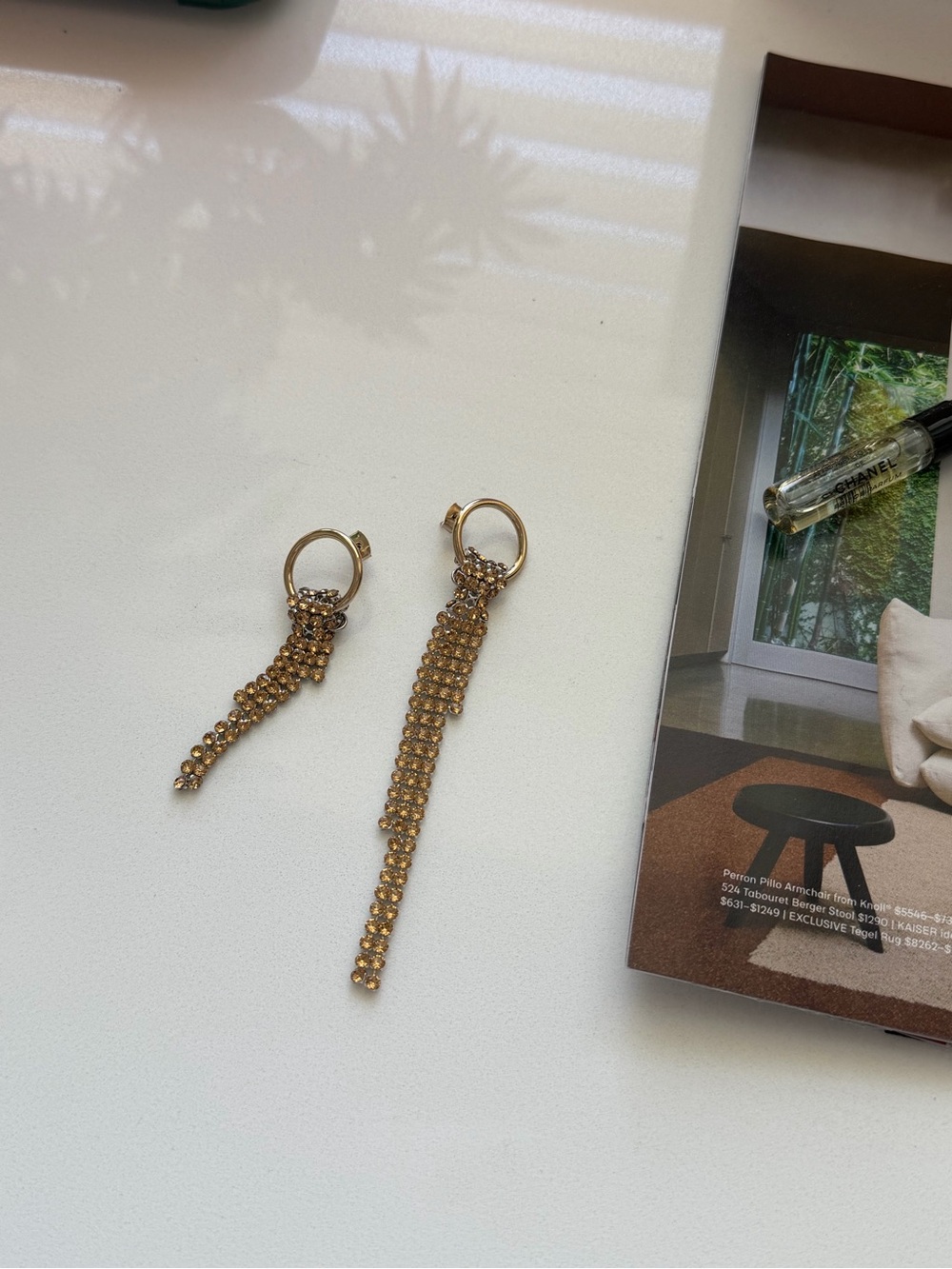 Justine Clenquet Gold Earrings